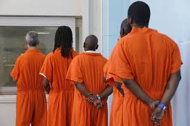 Inmates shackled